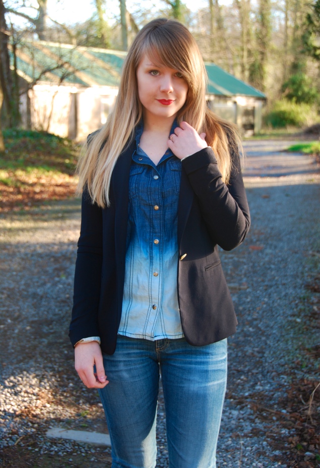 dip-dye-denim-shirt-navy-blazer