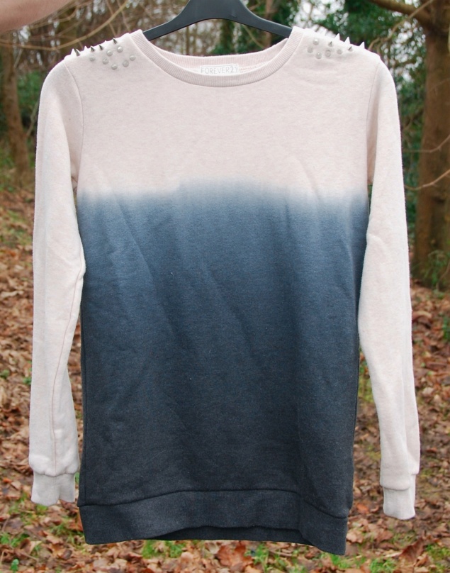 forever-21-ombre-dip-dye-studded-jumper-sweater