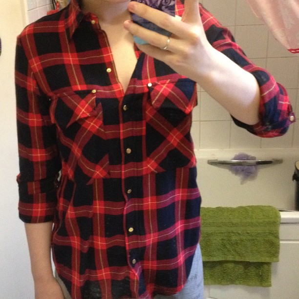 A red plaid/check shirt I got from Zara, which will be making an appearance very soon in an outfit post! 