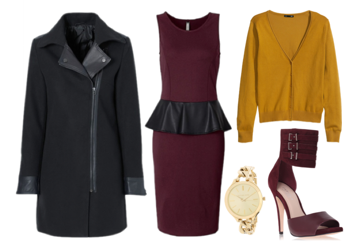 autumn-outfit-inspiration-bonprix-coat-peplum-burgundy-dress