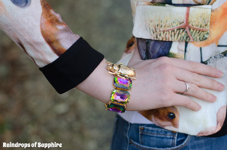 river-island-rainbow-beatle-bug-bracelet