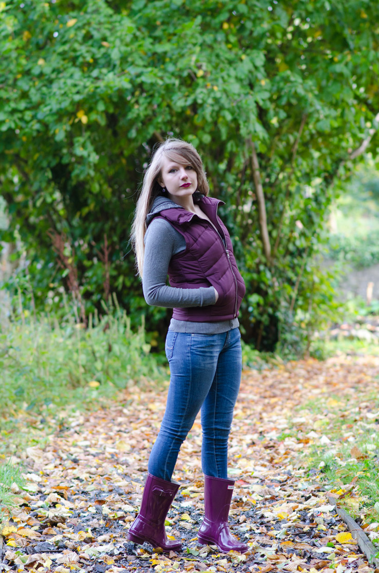 burgundy-topshop-gilet-ag-jeans-hunter-ruby-wellies