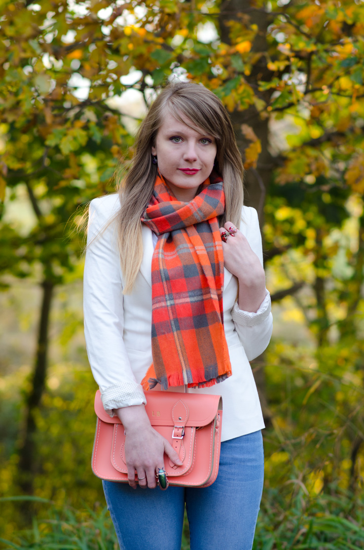 lorna-burford-orange-scarf-plaid