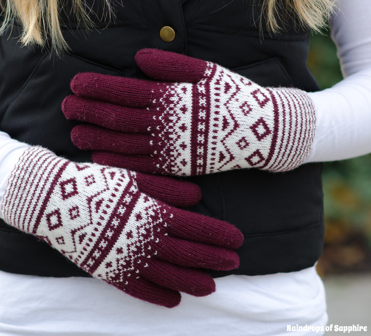 urban-outfitters-fair-isle-burgundy-gloves