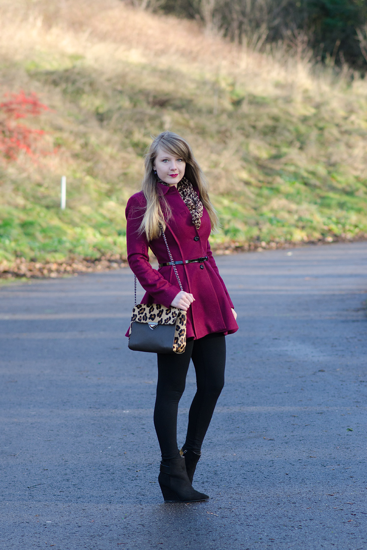 raindrops-of-sapphire-lorna-burford-burgundy-princess-coat-leopard-bag