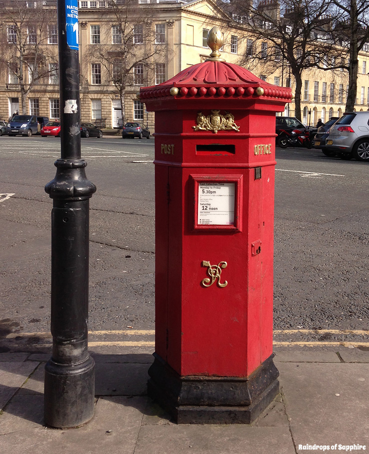 raindrops-of-sapphire-red-post-box