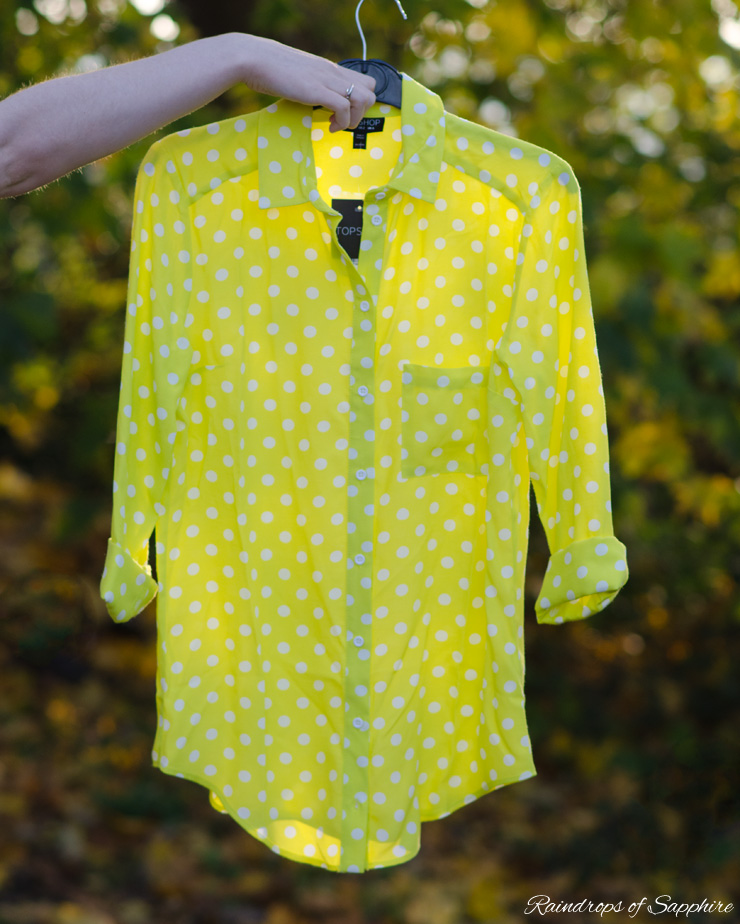 topshop-yellow-polka-dot-shirt