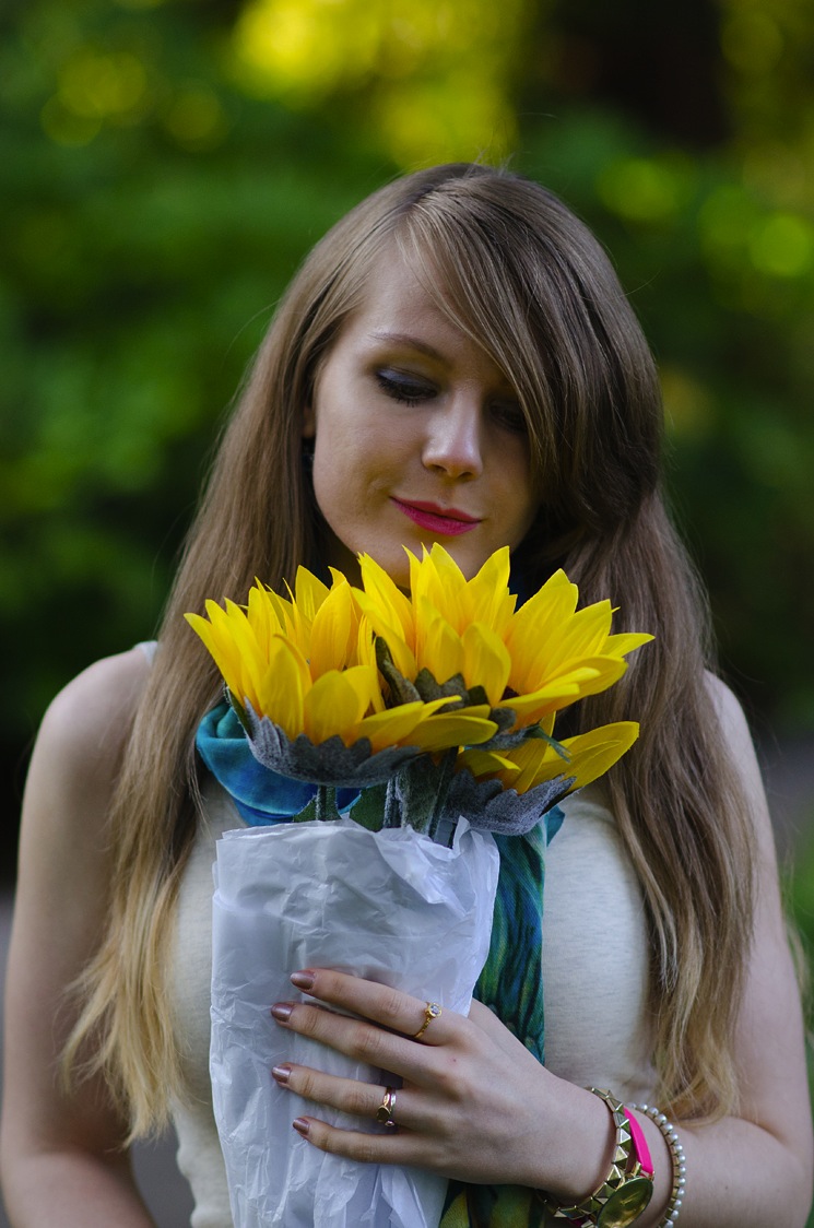 girl-with-flowers-sunflowers-lorna-burford