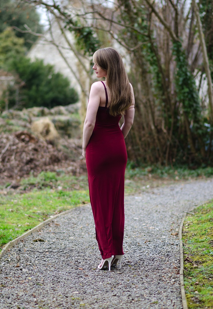 boohoo-prom-dress-red-tight