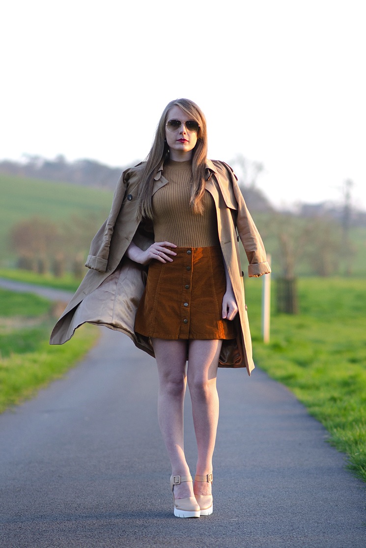 lorna-burford-topshop-brown-cord-skirt