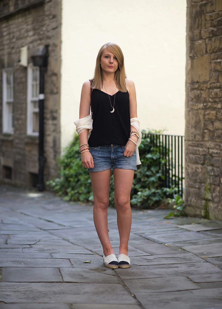 chanel-espadrilles-with-denim-shorts