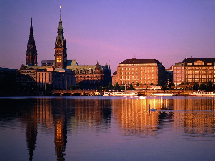 hamburg-germany-sunset