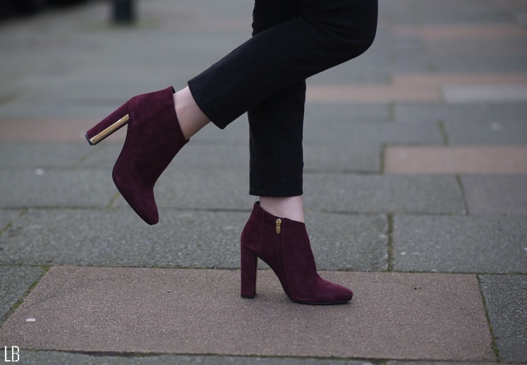 topshop burgundy boots